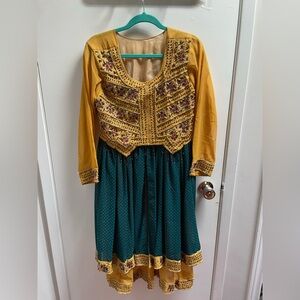 Size 16 Hand embroidered frock churidar